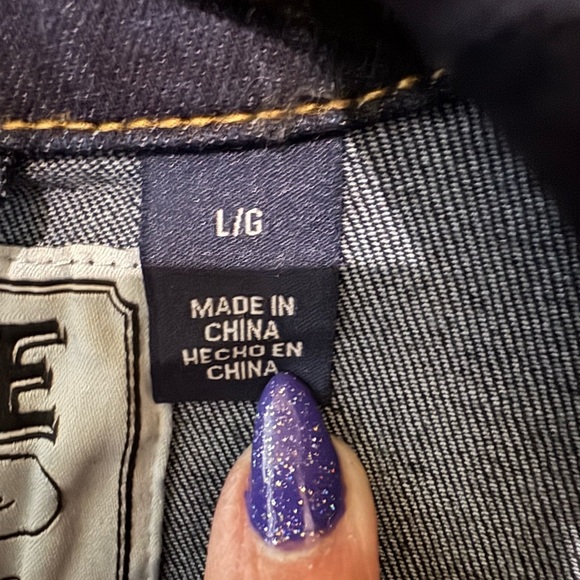 Cherokee Women's Dark Blue Denim Jacket - Picture 5 of 7